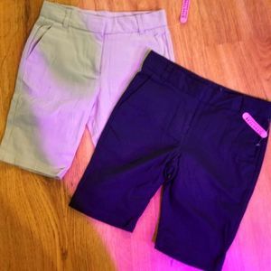 Lot of 2 girls school uniform shorts